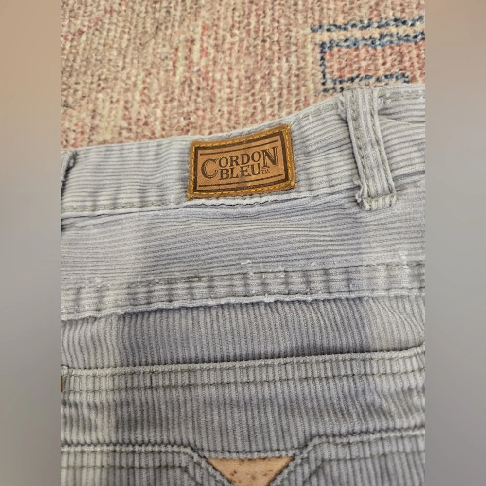 Cordon Blue vintage 80’s men’s grey corduroy pants size 32x28